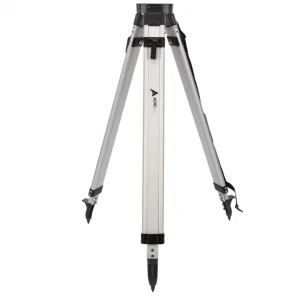 AdirPro Universal Survey Tripod – Aluminum Laser Level Tripod – Transit Level Tripod - Quick Clamp - Heavy Duty Contractor Tripod 5/8” x 11” Thread (Black)