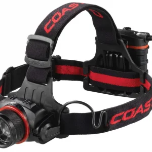COAST® HL8R 800 Lumen Rechargeable PURE BEAM® Focusing LED Headlamp, Black